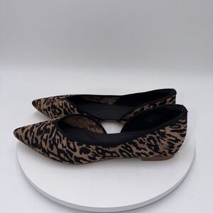 VIVAIA Melia Leopard Pointed Toe Flats Women 9 EU 40 Knit Comfort